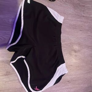 black and white shorts